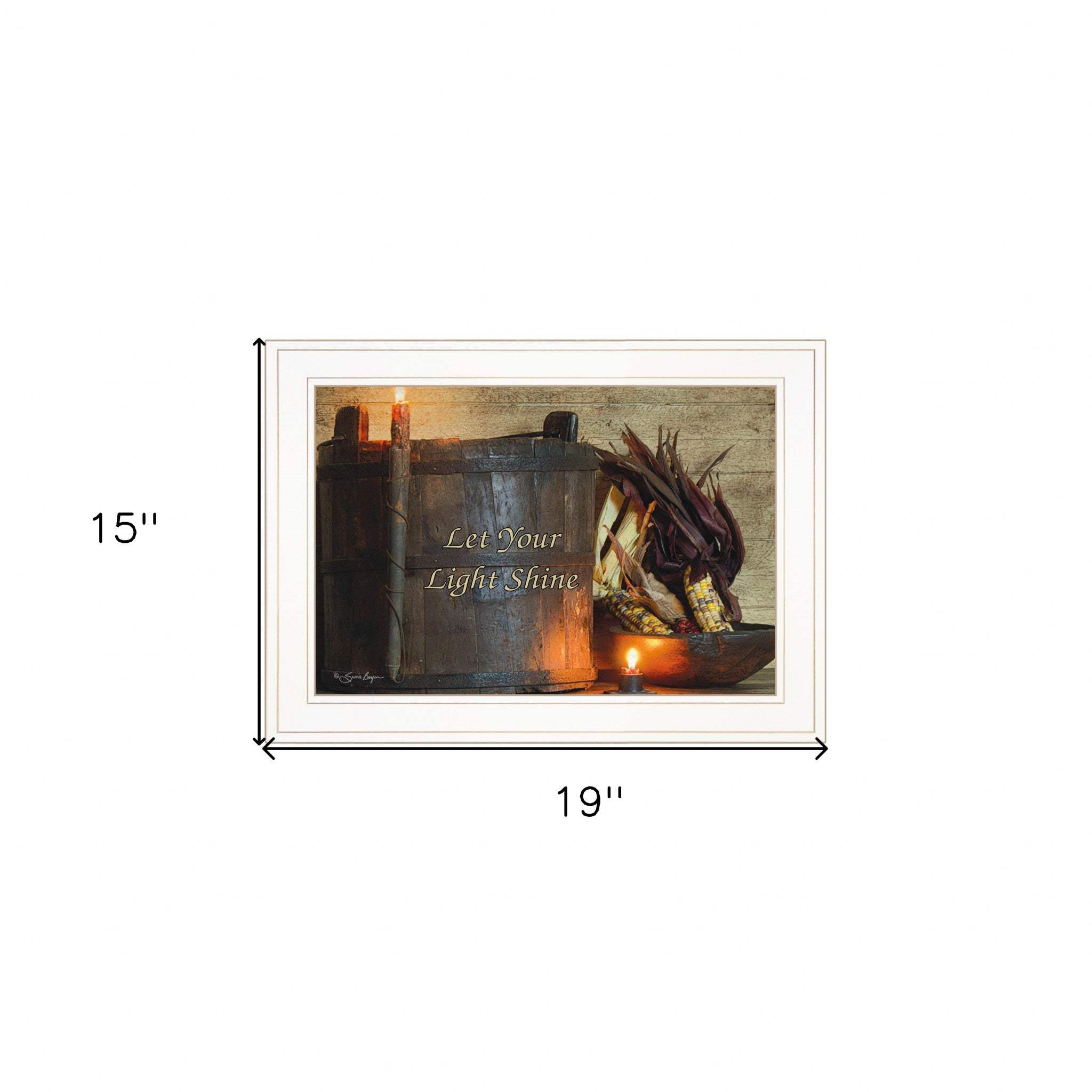 Indian Corn 2 White Framed Print Wall Art - Homeroots - Flyclothing LLC
