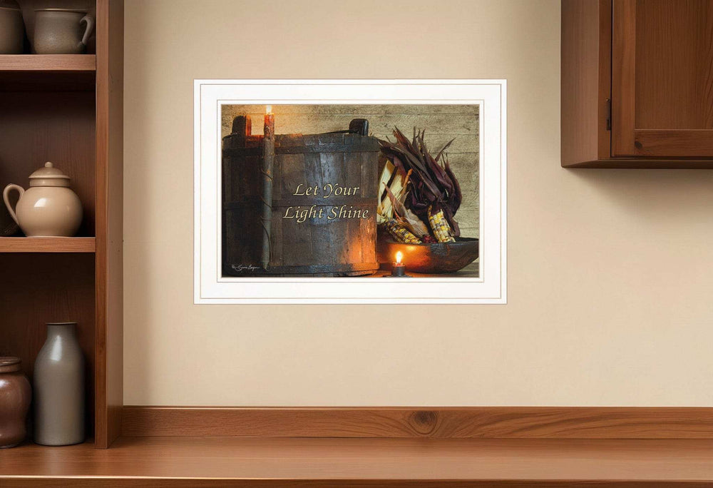 Indian Corn 2 White Framed Print Wall Art - Homeroots - Flyclothing LLC