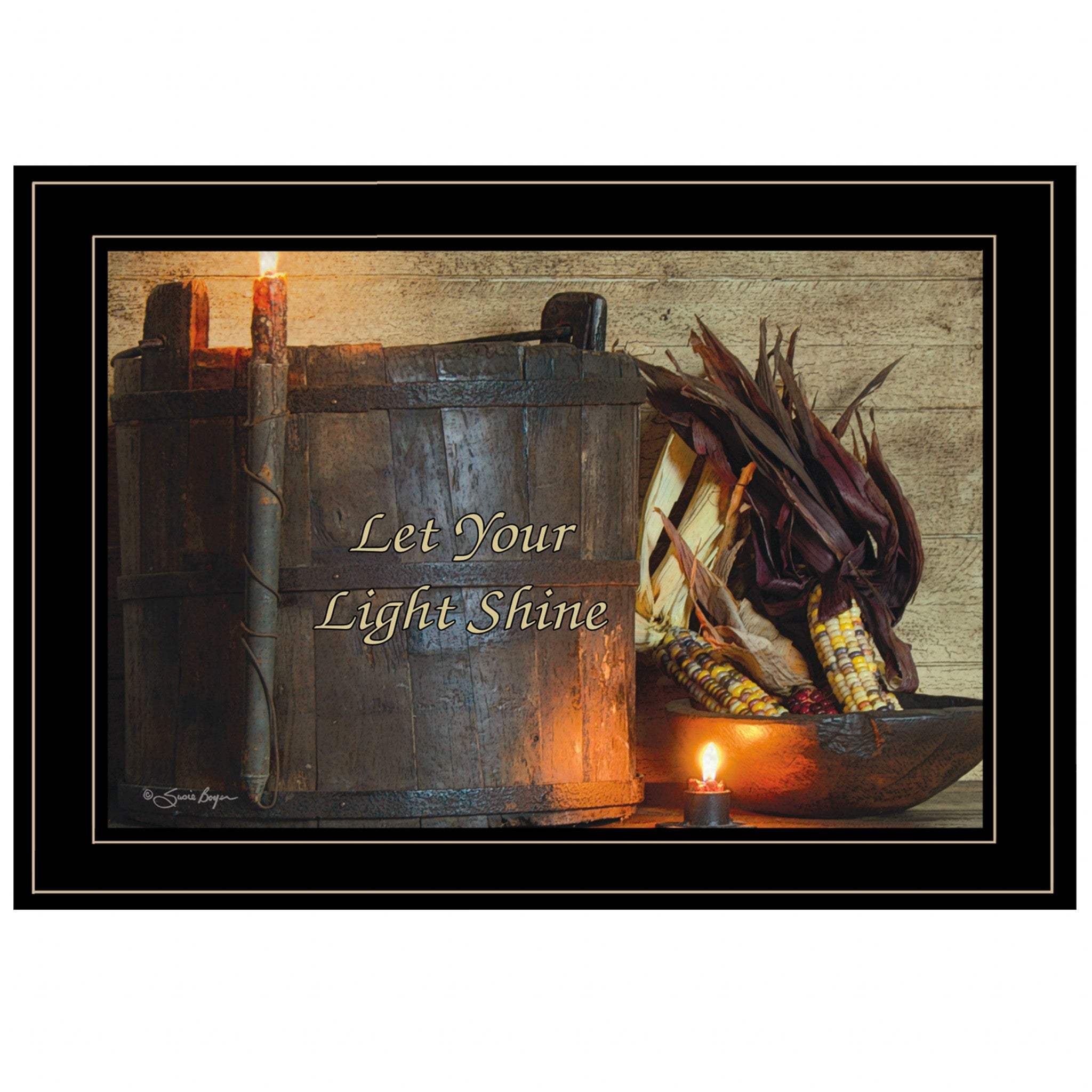 Indian Corn 3 Black Framed Print Wall Art - Homeroots - Flyclothing LLC