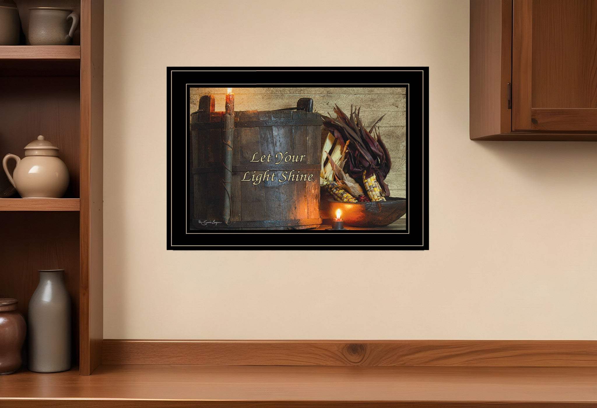 Indian Corn 3 Black Framed Print Wall Art - Homeroots - Flyclothing LLC