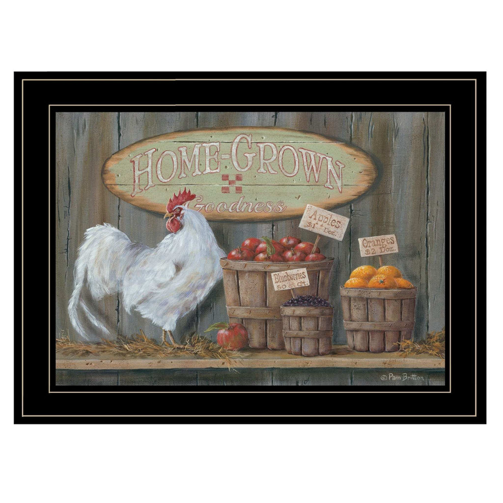 Home Grown 3 Black Framed Print Wall Art - Homeroots - Flyclothing LLC