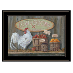 Home Grown 3 Black Framed Print Wall Art - Homeroots