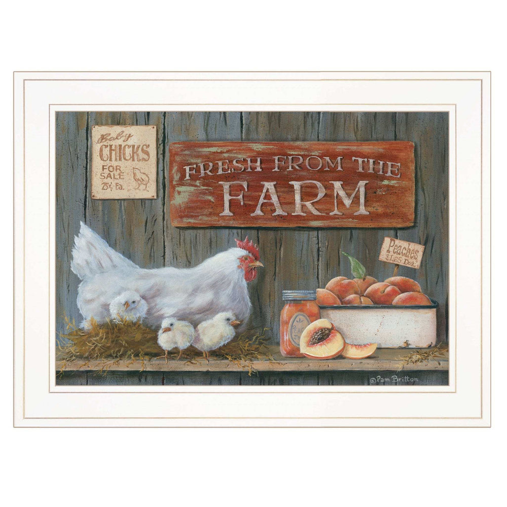 Fresh from the Farm 2 White Framed Print Wall Art - Homeroots - Flyclothing LLC