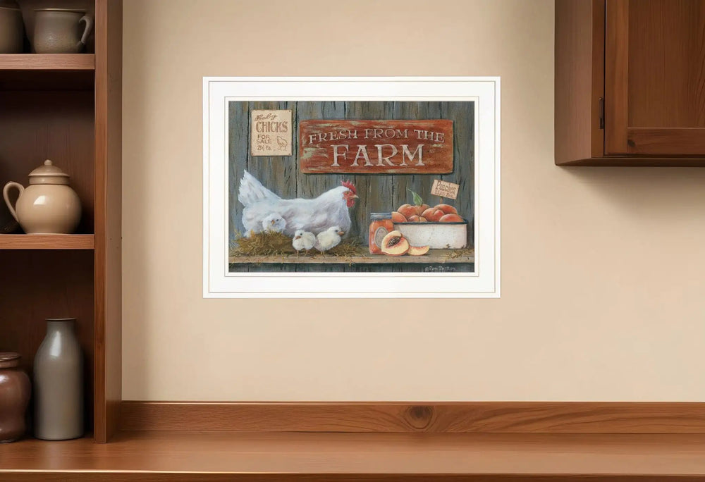 Fresh from the Farm 2 White Framed Print Wall Art - Homeroots
