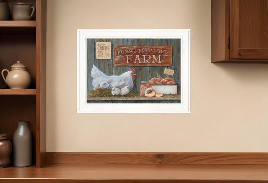 Fresh from the Farm 2 White Framed Print Wall Art - Homeroots