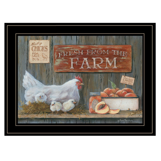 Fresh from the Farm 3 Black Framed Print Wall Art - Homeroots