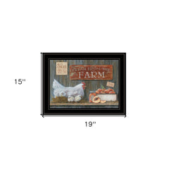 Fresh from the Farm 3 Black Framed Print Wall Art - Homeroots