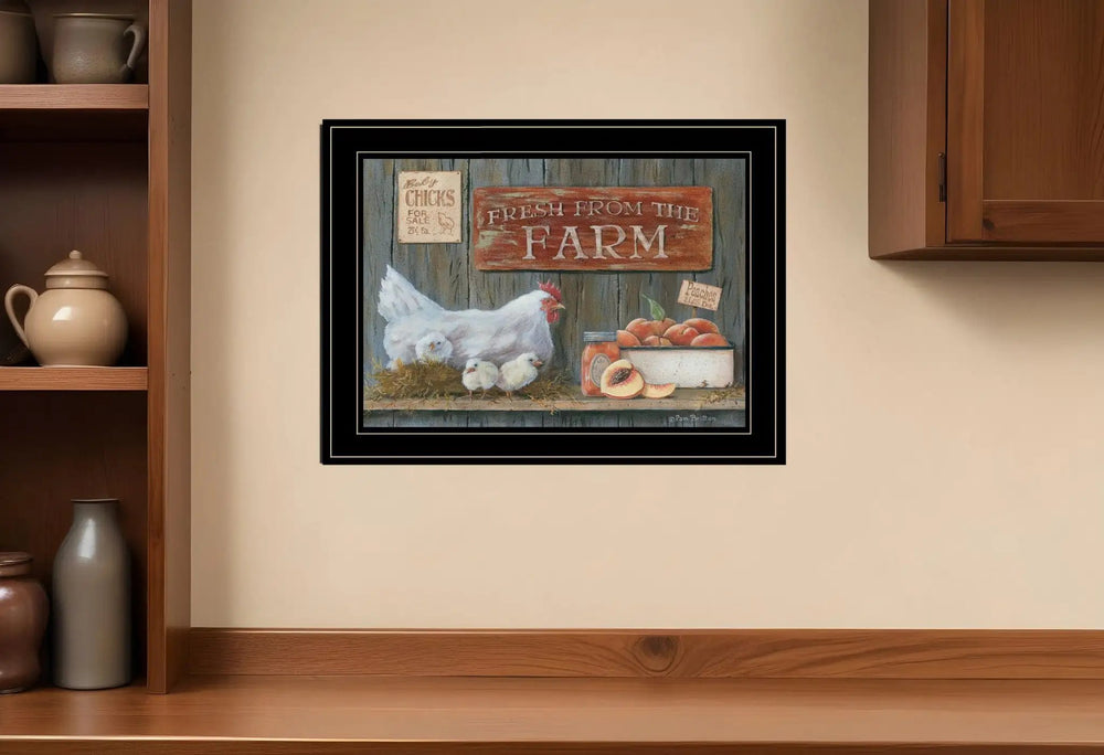 Fresh from the Farm 3 Black Framed Print Wall Art - Homeroots