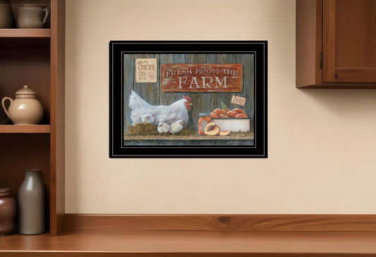 Fresh from the Farm 3 Black Framed Print Wall Art - Homeroots