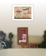 Hot Bath 16 White Framed Print Bathroom Wall Art - Homeroots - Flyclothing LLC