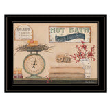 Hot Bath 17 Black Framed Print Bathroom Wall Art - Homeroots