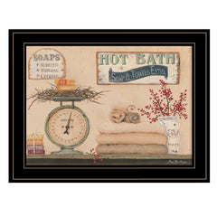 Hot Bath 17 Black Framed Print Bathroom Wall Art - Homeroots