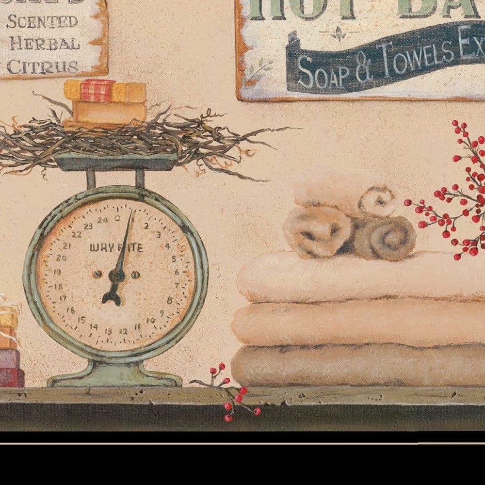 Hot Bath 17 Black Framed Print Bathroom Wall Art - Homeroots