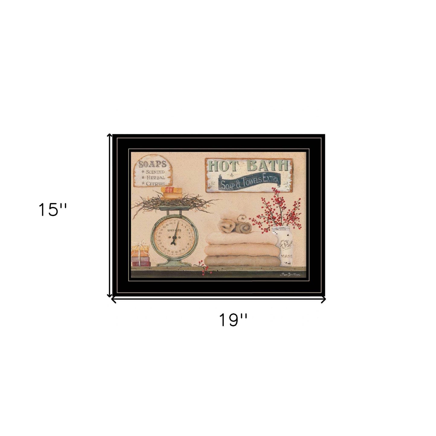 Hot Bath 17 Black Framed Print Bathroom Wall Art - Homeroots - Flyclothing LLC