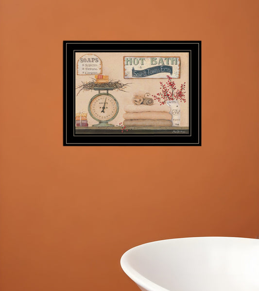 Hot Bath 17 Black Framed Print Bathroom Wall Art - Homeroots
