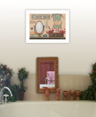 Country Bath 11 White Framed Print Bathroom Wall Art - Homeroots