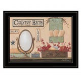 Country Bath 12 Black Framed Print Bathroom Wall Art - Homeroots - Flyclothing LLC