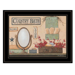 Country Bath 12 Black Framed Print Bathroom Wall Art - Homeroots