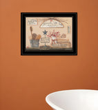 Wash Room 3 Black Framed Print Bathroom Wall Art