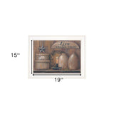 Love Abides Here Shelf 2 White Framed Print Wall Art - Homeroots - Flyclothing LLC