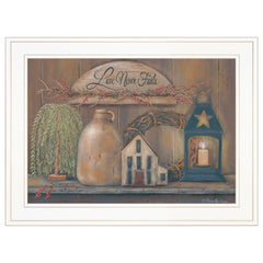 Love Never Fails 5 White Framed Print Wall Art - Homeroots