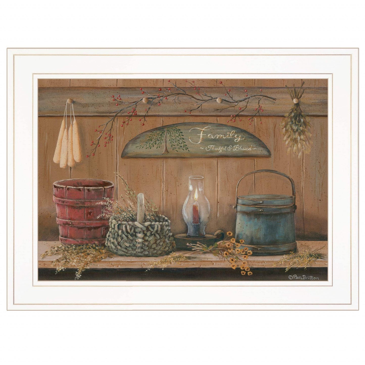 Treasures on the Shelf I 2 White Framed Print Wall Art - Homeroots - Flyclothing LLC