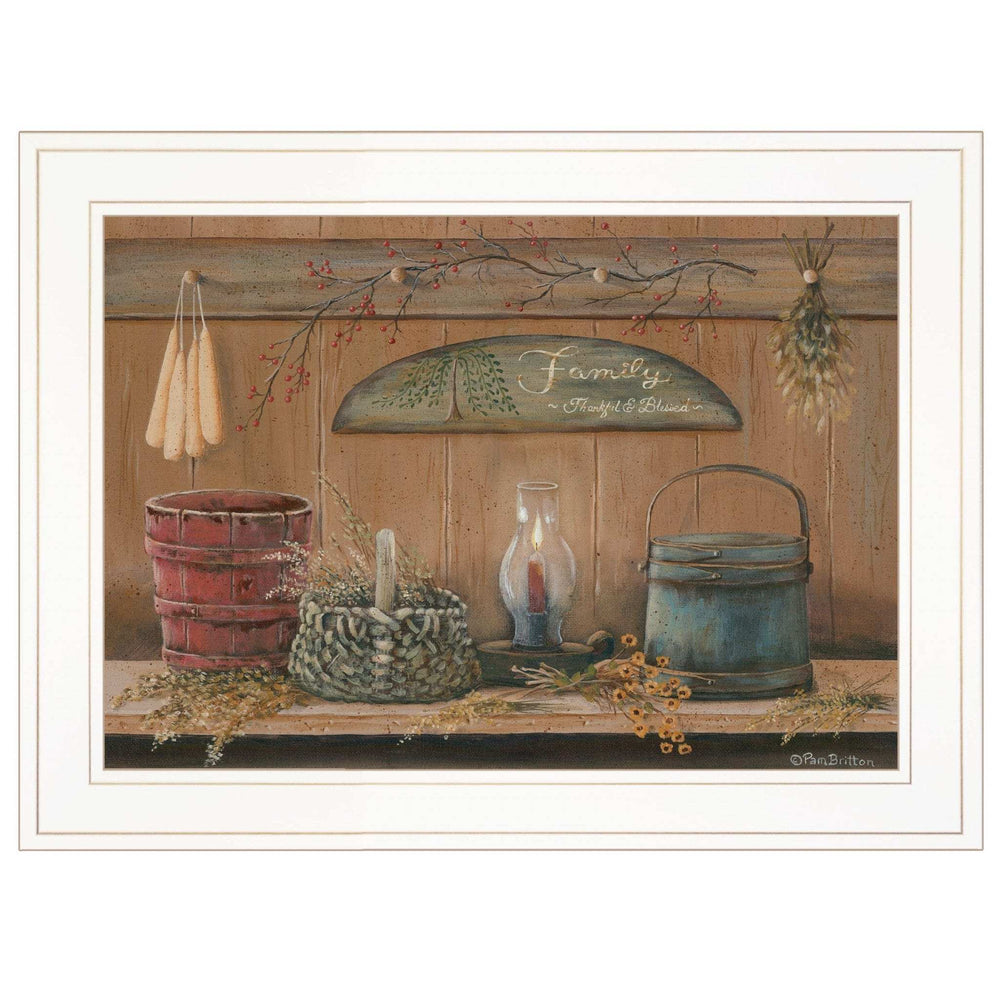 Treasures on the Shelf I 2 White Framed Print Wall Art - Homeroots - Flyclothing LLC