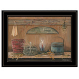 Treasures on the Shelf I 3 Black Framed Print Wall Art - Homeroots