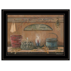 Treasures on the Shelf I 3 Black Framed Print Wall Art - Homeroots