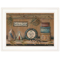 Treasures on the Shelf II 2 White Framed Print Wall Art - Homeroots