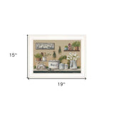Garden Farmhouse Kitchen White Framed Print Kitchen Wall Art - Homeroots - Flyclothing LLC
