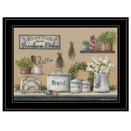 Garden Farmhouse Kitchen Black Framed Print Kitchen Wall Art - Homeroots - Flyclothing LLC
