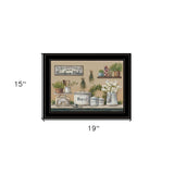 Garden Farmhouse Kitchen Black Framed Print Kitchen Wall Art - Homeroots - Flyclothing LLC