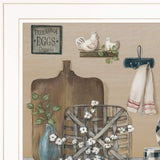 Farmhouse Kitchen White Framed Print Kitchen Wall Art - Homeroots - Flyclothing LLC