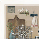 Farmhouse Kitchen White Framed Print Kitchen Wall Art - Homeroots