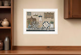 Farmhouse Kitchen White Framed Print Kitchen Wall Art - Homeroots - Flyclothing LLC