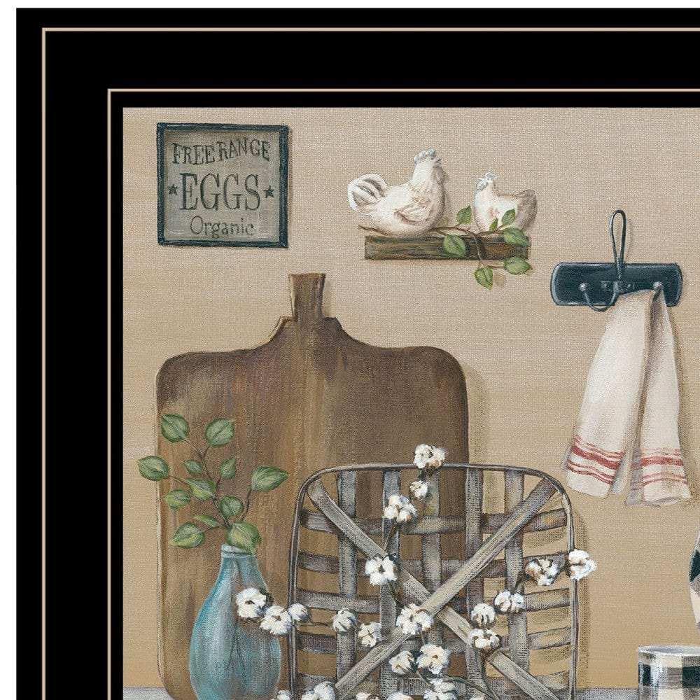 Farmhouse Kitchen Black Framed Print Kitchen Wall Art - Homeroots - Flyclothing LLC