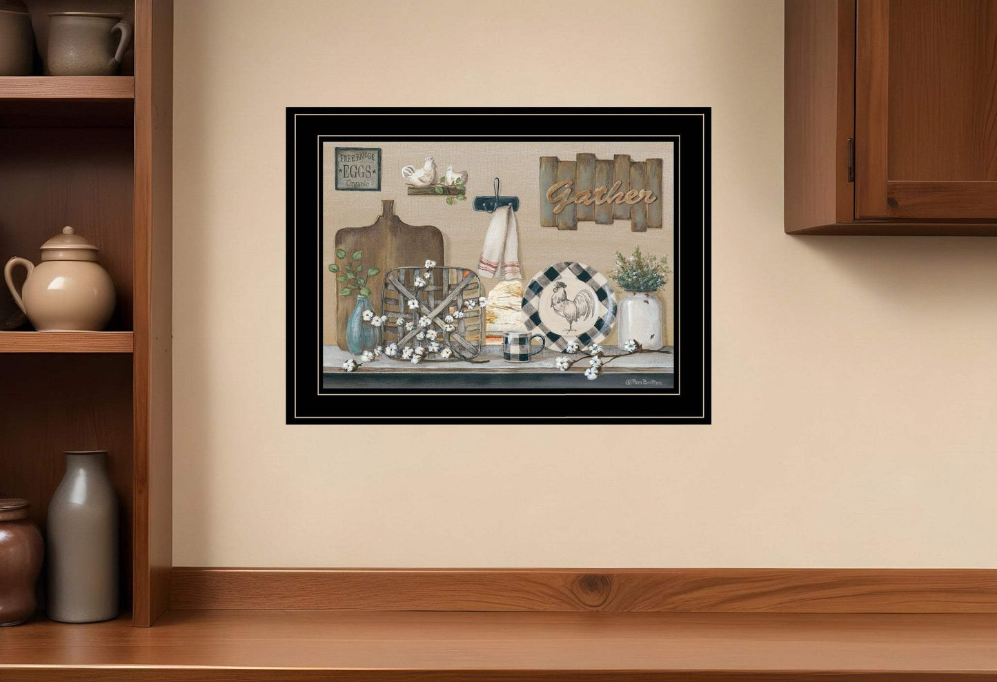 Farmhouse Kitchen Black Framed Print Kitchen Wall Art - Homeroots - Flyclothing LLC