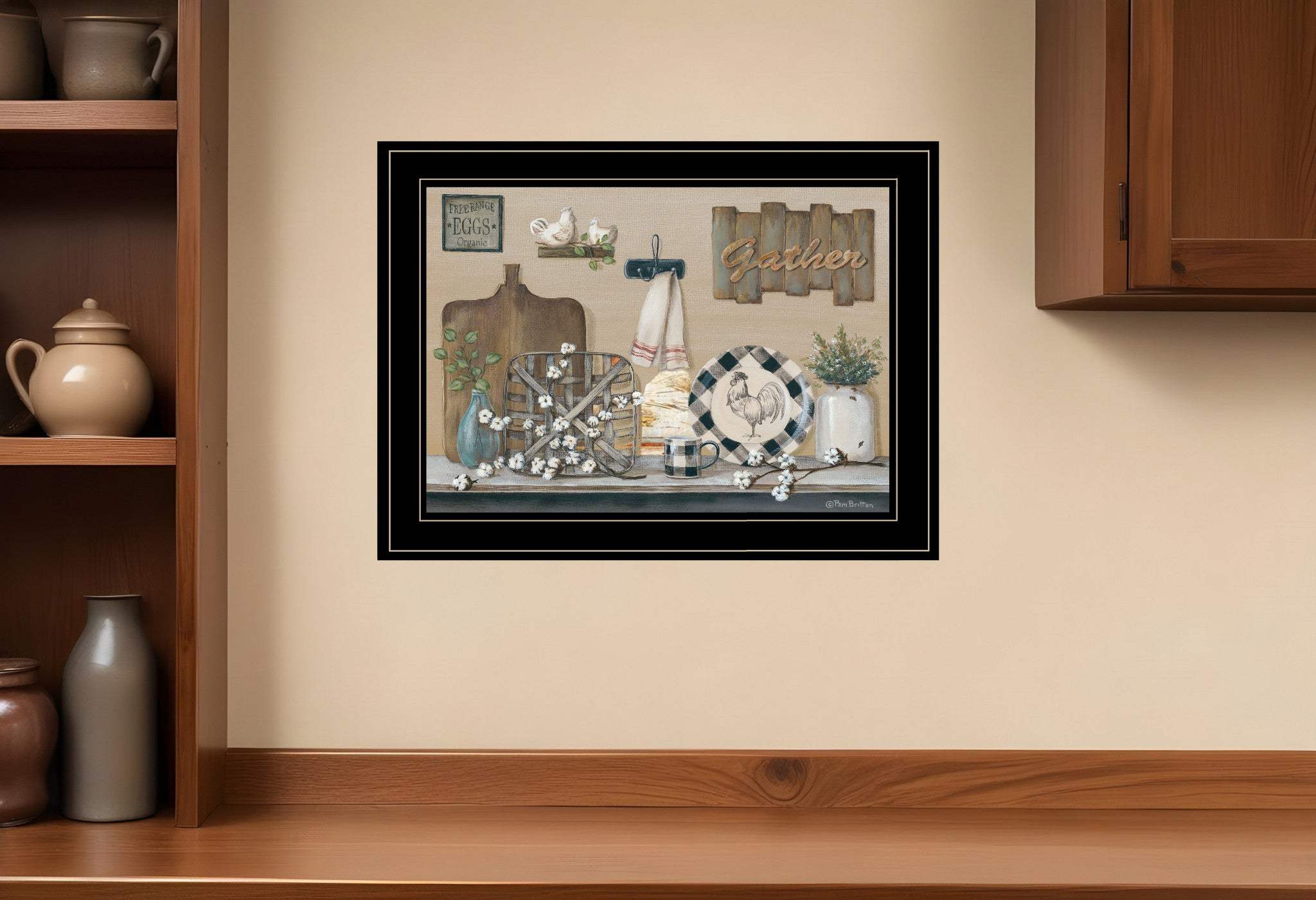 Farmhouse Kitchen Black Framed Print Kitchen Wall Art - Homeroots - Flyclothing LLC