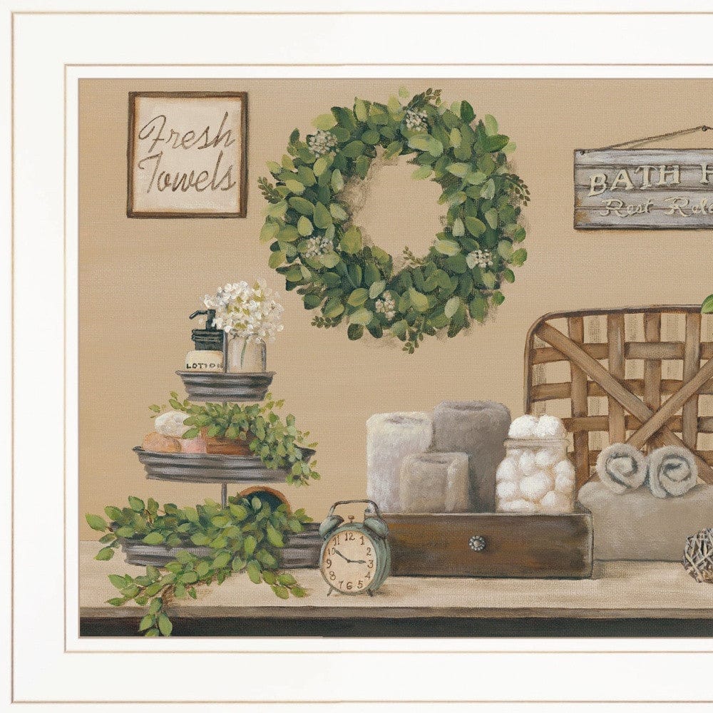 Farmhouse Bath I 2 White Framed Print Bathroom Wall Art - Homeroots