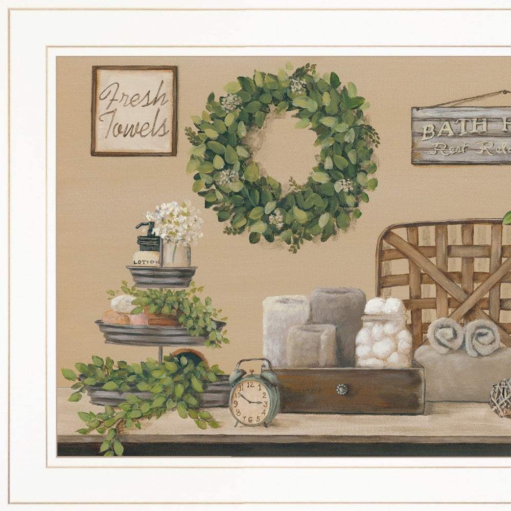 Farmhouse Bath I 2 White Framed Print Bathroom Wall Art - Homeroots - Flyclothing LLC
