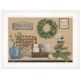 Farmhouse Bath I 2 White Framed Print Bathroom Wall Art - Homeroots - Flyclothing LLC