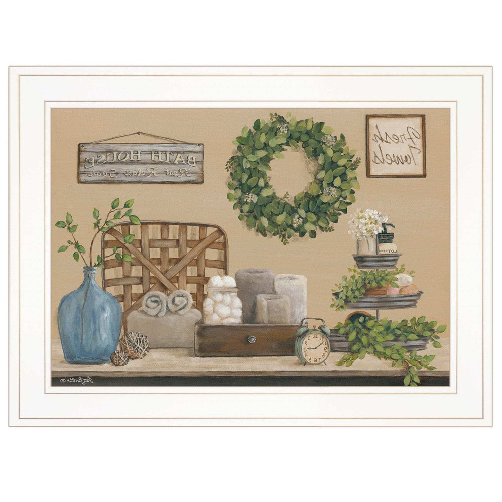 Farmhouse Bath I 2 White Framed Print Bathroom Wall Art - Homeroots - Flyclothing LLC