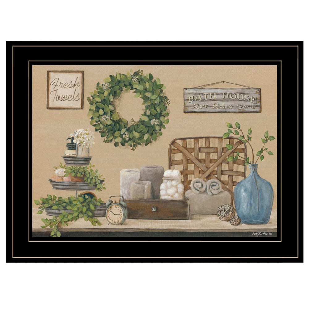 Farmhouse Bath I 3 Black Framed Print Bathroom Wall Art - Homeroots - Flyclothing LLC