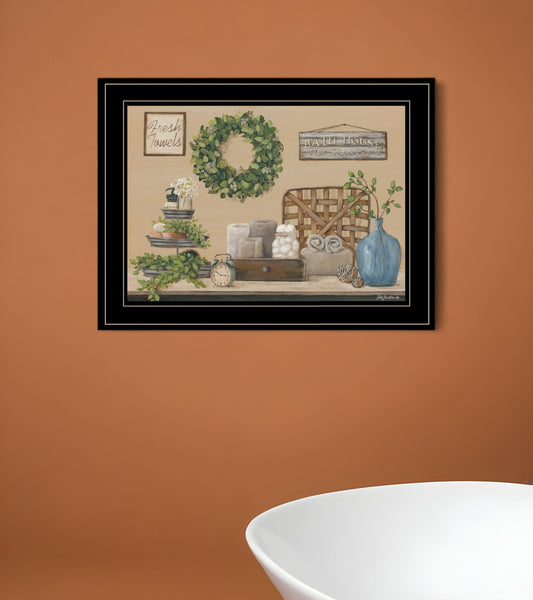 Farmhouse Bath I 3 Black Framed Print Bathroom Wall Art - Homeroots