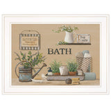 Farmhouse Bath White Framed Print Bathroom Wall Art - Homeroots - Flyclothing LLC