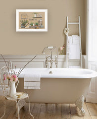 Farmhouse Bath White Framed Print Bathroom Wall Art - Homeroots