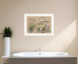 Farmhouse Bath White Framed Print Bathroom Wall Art - Homeroots