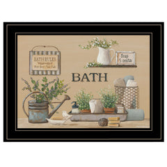 Farmhouse Bath Black Framed Print Bathroom Wall Art - Homeroots