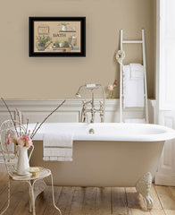 Farmhouse Bath Black Framed Print Bathroom Wall Art - Homeroots